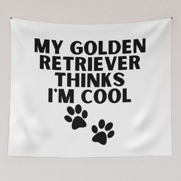 Artikelvorschau, Golden Retriever lustiges Zitat Cartoon Golden Retriever entworfen und verkauft von OneTimeEngineer.