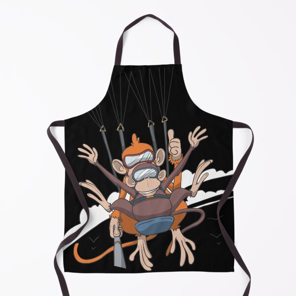 Item preview, Monkeys in paragliding tandem flight designed and sold by Monkey Ful.