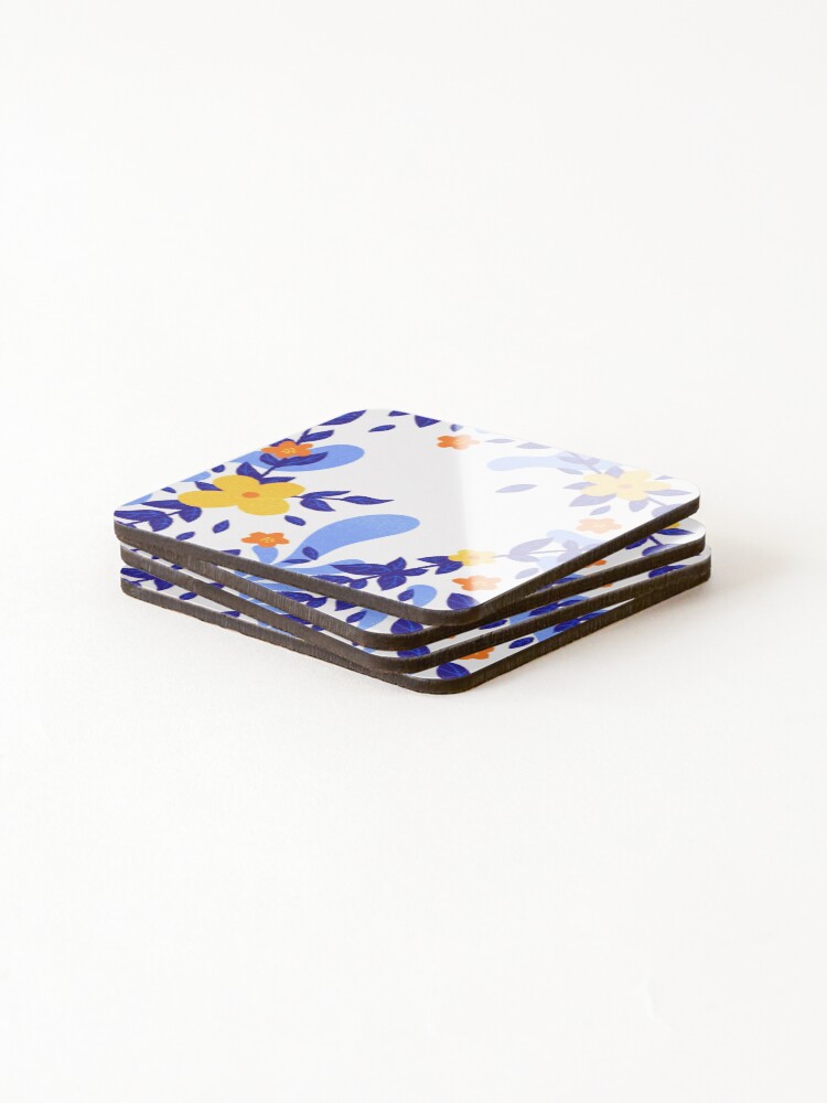 Thumbnail 4 of 5, Coasters (Set of 4), Spring Pattern designed and sold by joabaj.