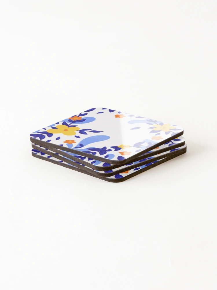 Thumbnail 4 of 5, Coasters (Set of 4), Spring Pattern designed and sold by joabaj.