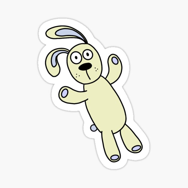 "Knuffle Bunny" Sticker for Sale by Teragorn | Redbubble