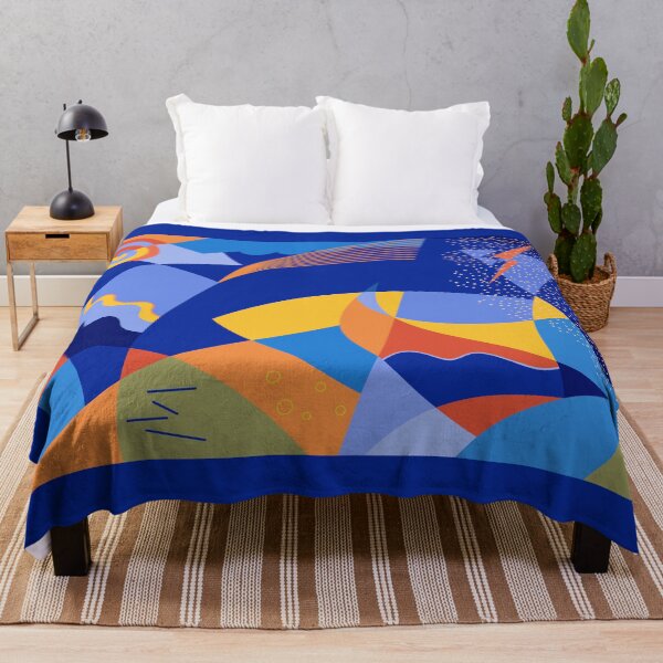 Item preview, Decorative abstract sea with sailing designed and sold by elara.