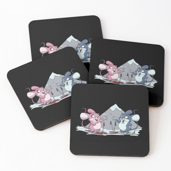 Item preview, Cute mice having an apres ski drink designed and sold by Monkey Ful.