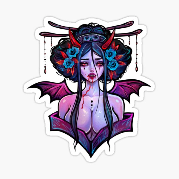 Vampire Geisha Sticker