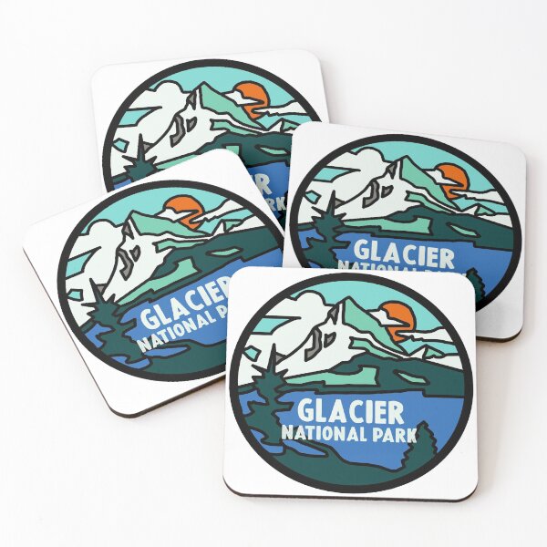 Item preview, Glacier National Park Decal designed and sold by Decal Mania.