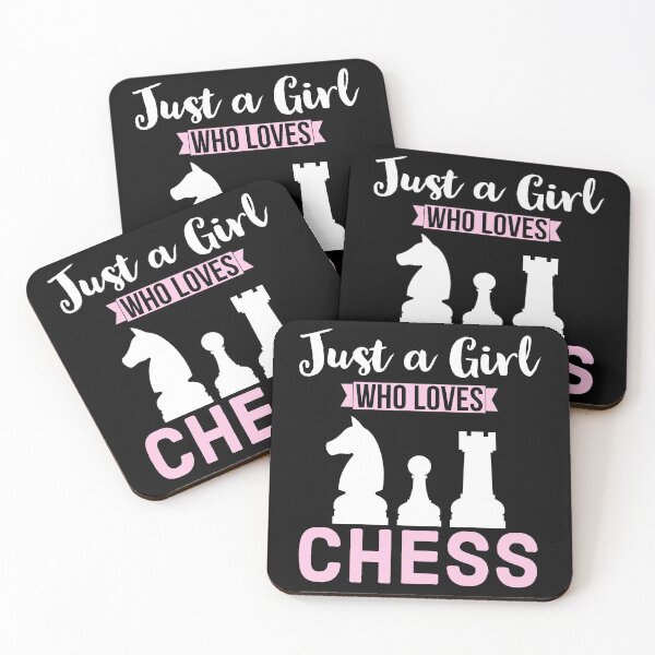 Item preview, Just a Girl Who Loves Chess designed and sold by AnyKitty.