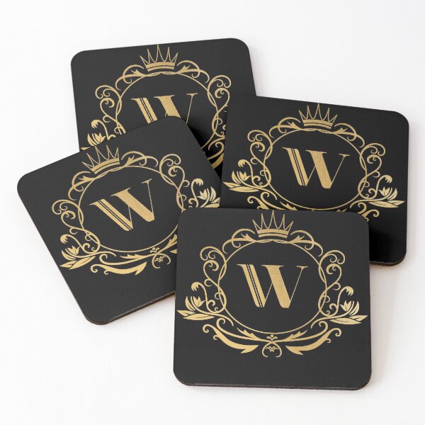 Item preview, Monogram letter W - name, emblem | gold designed and sold by rattob.