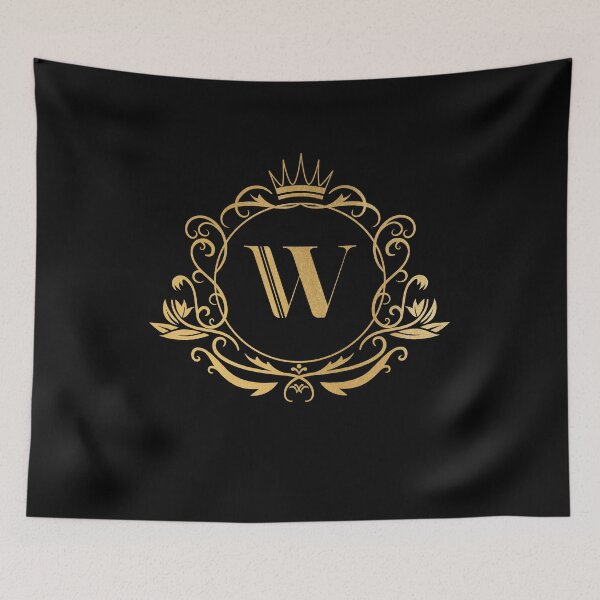 Item preview, Monogram letter W - name, emblem | gold designed and sold by rattob.