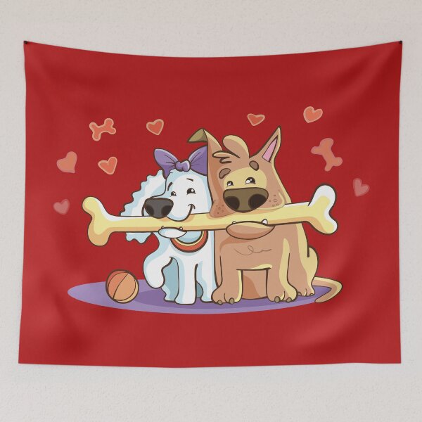 Item preview, I Love You - Valentine's Day - Dogs designed and sold by TransFoto.