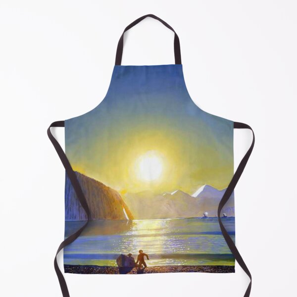 Item preview, Resurrection Bay, Alaska, Midnight Sun Mountain landscape by Rockwell Kent designed and sold by Jéanpaul  Ferro.