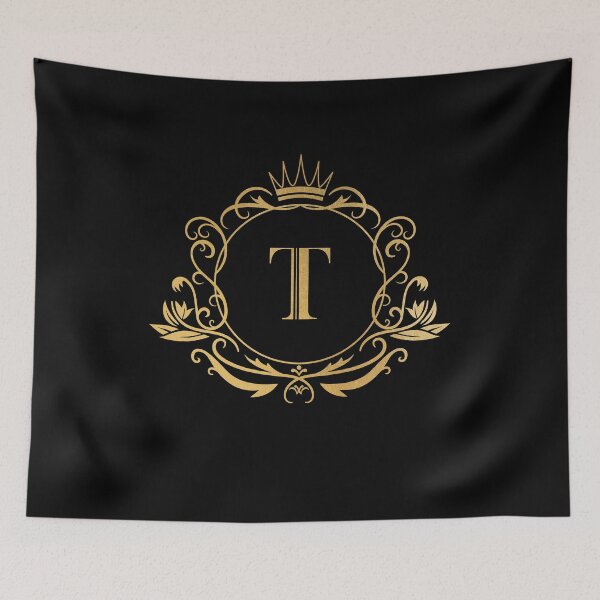 Item preview, Monogram letter T - name, emblem | gold designed and sold by rattob.