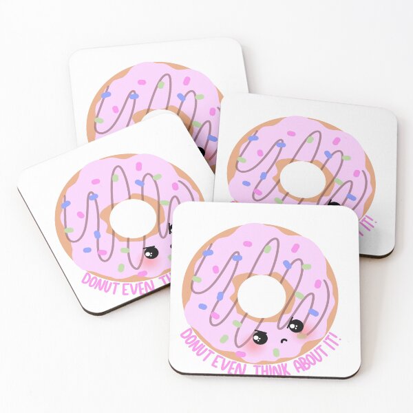 Item preview, Donut Even Think About It Meme - Fuuny Food Pun designed and sold by GoodMoodFood.