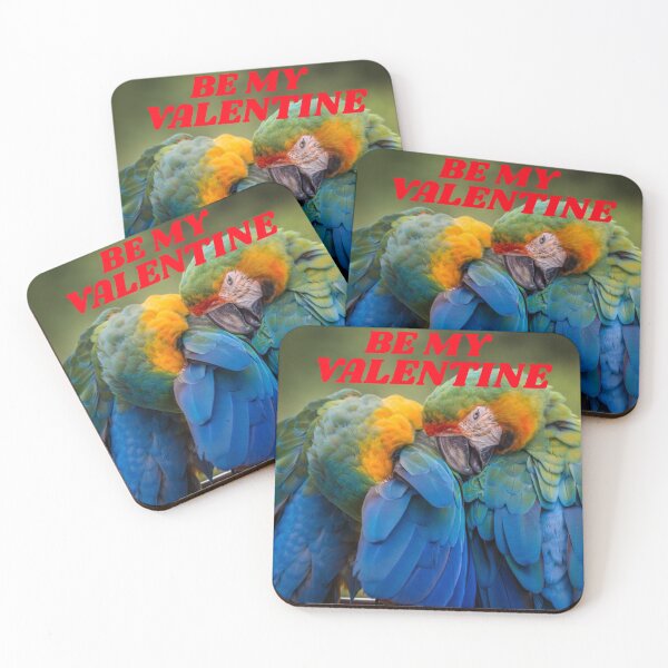 Item preview, STICKER PERROT BE MY VALENTINE designed and sold by GILLES VAZIRI.