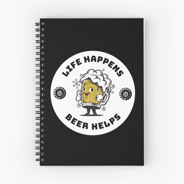 Item preview, Life Happens Beer Helps | Beer love designed and sold by Petra Becker.