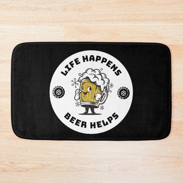 Item preview, Life Happens Beer Helps | Beer love designed and sold by Petra Becker.