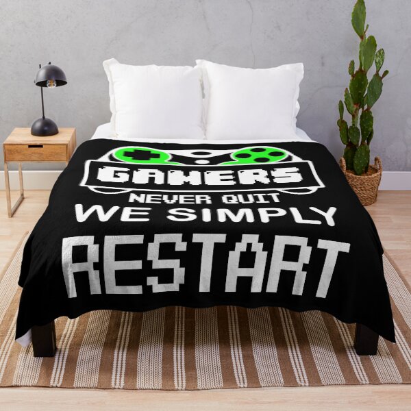Item preview, Gamers Never Die We Simply Restart  designed and sold by Mariano Topno.