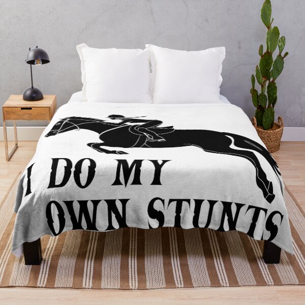 Item preview, I Do My Own Stunts Horseriding Silhouette designed and sold by TheInkElephant.