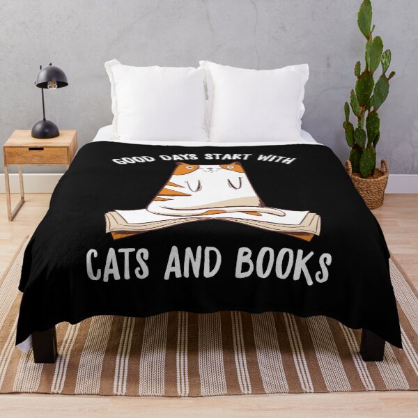 Item preview, Good Days Start With Cats And Books designed and sold by OnepixArt.