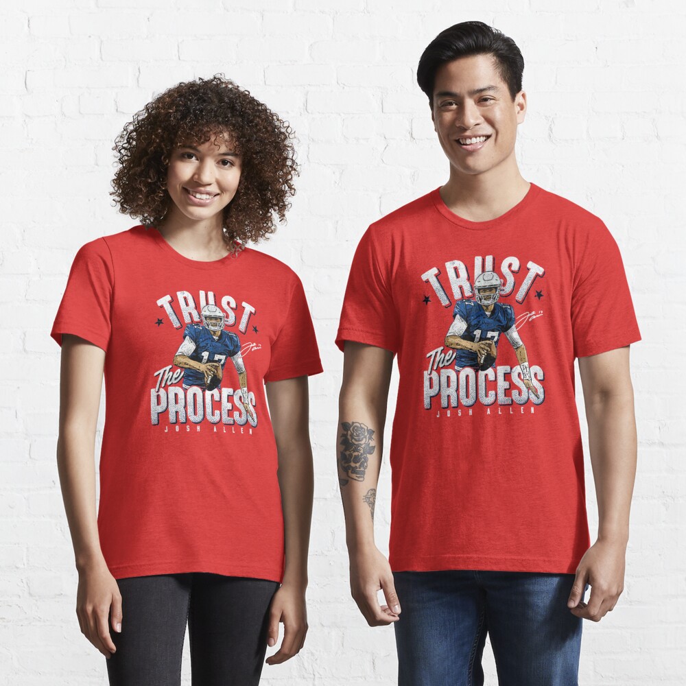 Trust the process for Buffalo Bills fans T-Shirt plus size tops Short t- shirt plain