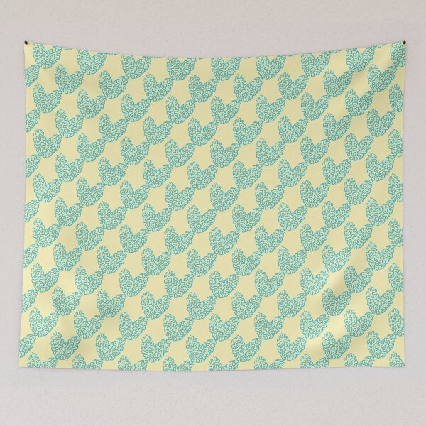 Item preview, Scribble Hearts -Lemon designed and sold by Walker Colors.