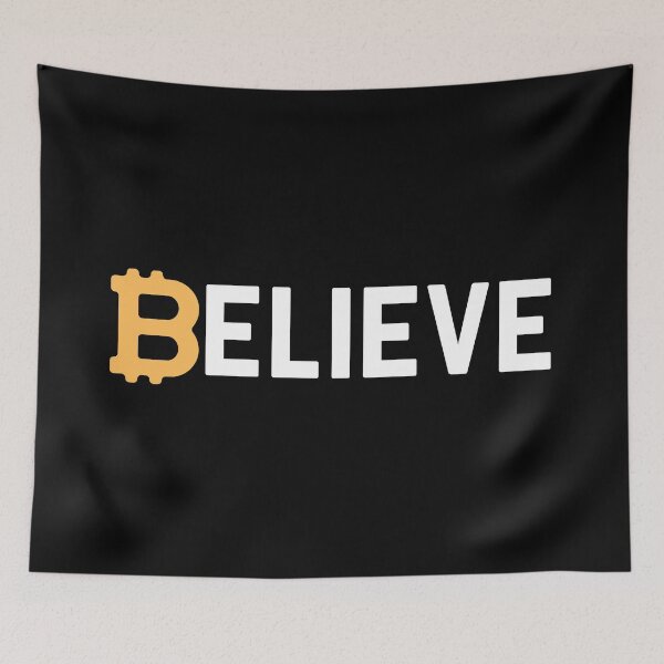 Item preview, Bitcoin Believe Cryptocurrency Buyer Gift designed and sold by Nathalie Aynié.