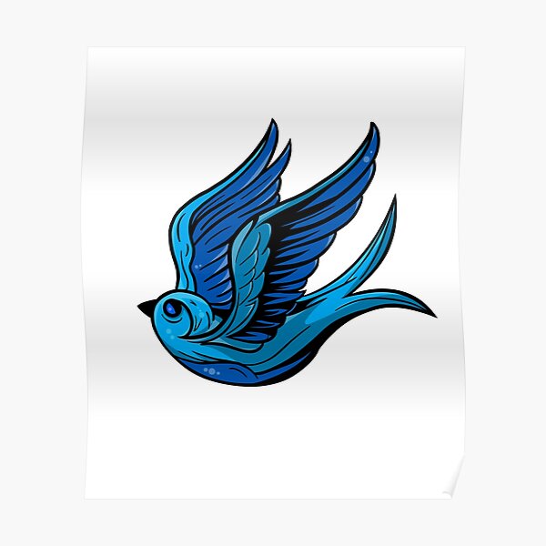 Bluebird Tattoo Wall Art for Sale | Redbubble Bluebird Tattoo Wall Art for Sale | Redbubble
