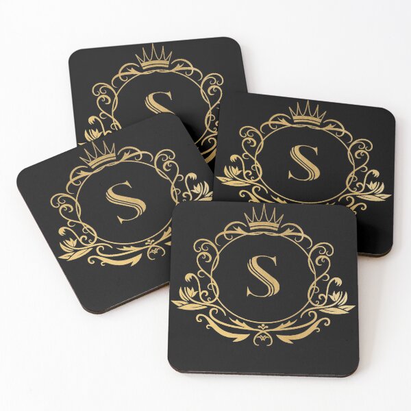 Item preview, Monogram letter S - name, emblem | gold designed and sold by rattob.