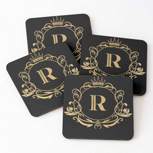 Item preview, Monogram letter R - name, emblem | gold designed and sold by rattob.