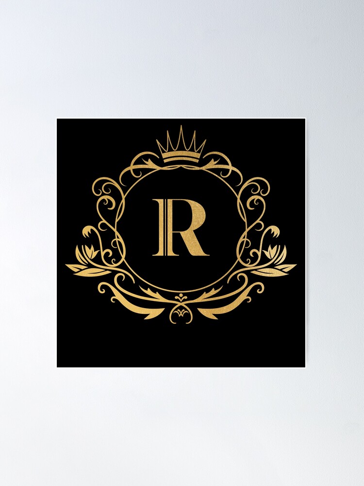 Golden Letter RR Template Logo Luxury Gold Letter with Crown. Monogram  Alphabet . Beautiful Royal Initials Letter Stock Vector - Illustration of  design, jewellery: 281254031