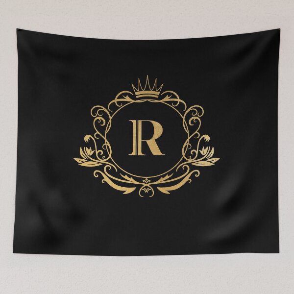 Item preview, Monogram letter R - name, emblem | gold designed and sold by rattob.