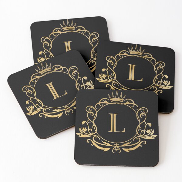 Item preview, Monogram letter L - name, emblem | gold designed and sold by rattob.