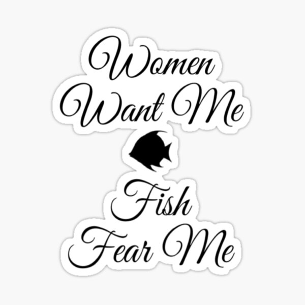 lion king Fish Want Me cute Women Fear Me and monkey Sticker for