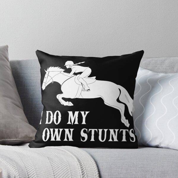 Item preview, I Do My Own Stunts Horseriding Silhouette designed and sold by TheInkElephant.