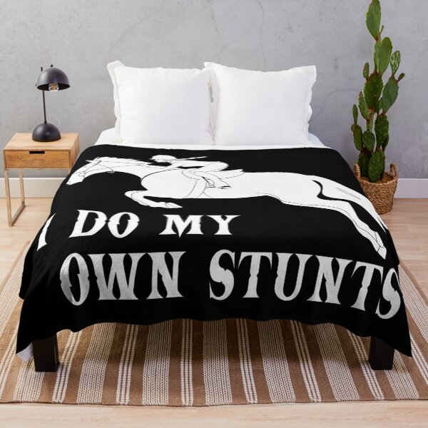 Item preview, I Do My Own Stunts Horseriding Silhouette designed and sold by TheInkElephant.