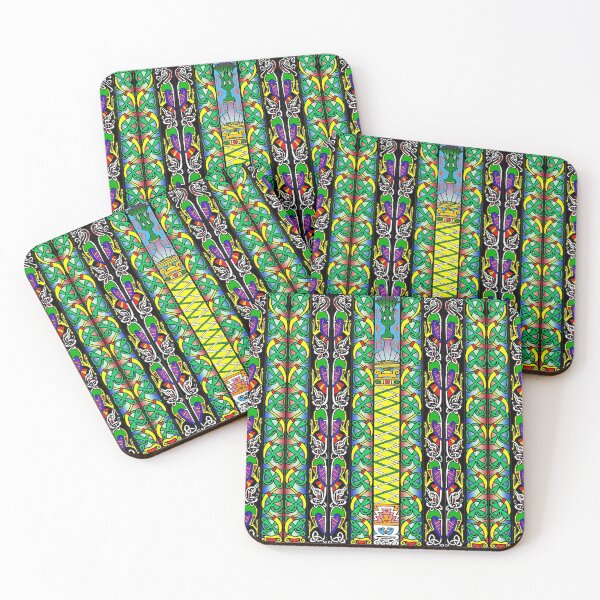 Item preview, A colourful Celtic 'carpet' style pattern. designed and sold by Frankie Doodles!.