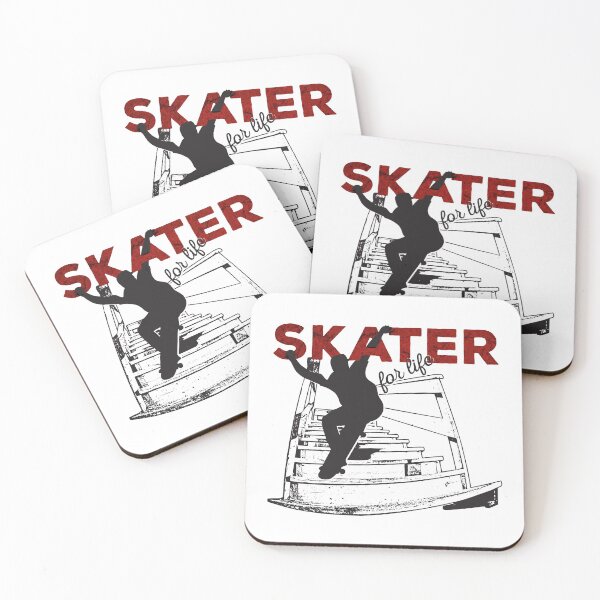 Item preview, Skater for Life Line Drawing Silhouette Skateboard designed and sold by OmmeDesigns.
