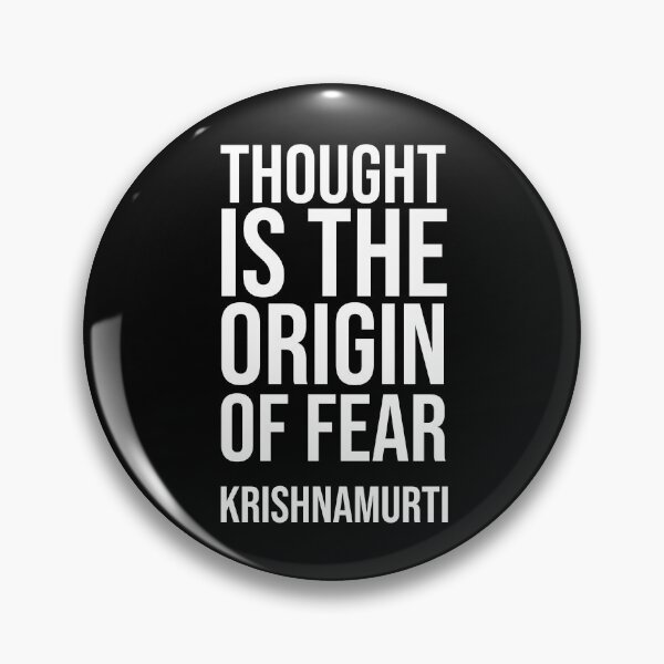 Artikelvorschau, Jiddu Krishnamurti Zitat - Ursprung der Angst entworfen und verkauft von Philippe Derungs.