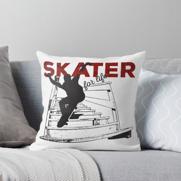 Item preview, Skater for Life Line Drawing Silhouette Skateboard designed and sold by OmmeDesigns.