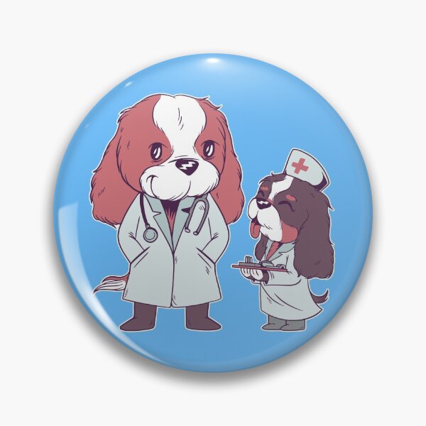 Item preview, Cavalier King Charles Spaniel Dogs Doctor Nurse designed and sold by Piztees.