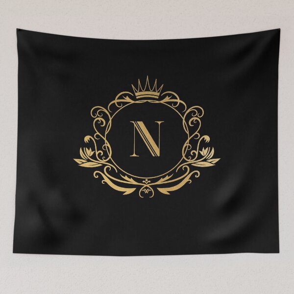 Item preview, Monogram letter N - name, emblem | gold designed and sold by rattob.