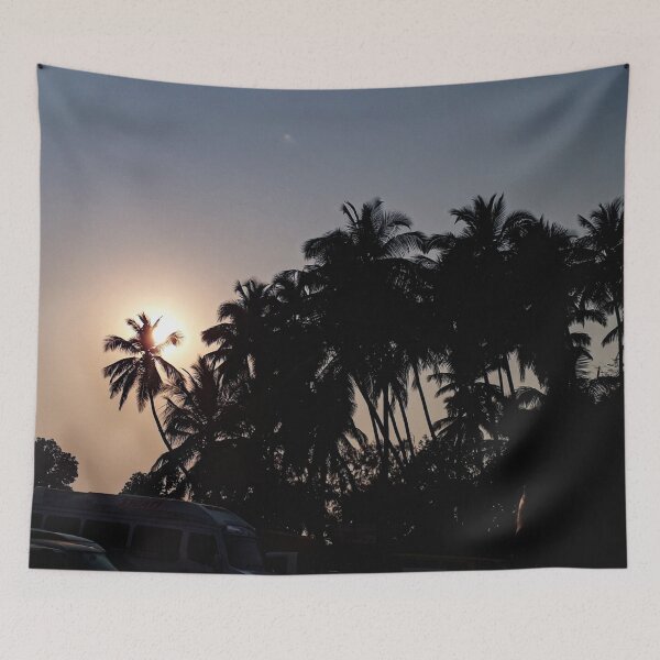 Item preview, Sunshine Behind The Palm Tree designed and sold by PriyanDecor.