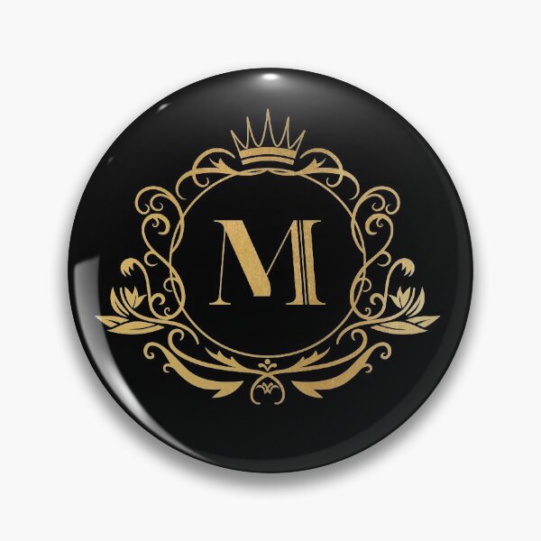 Item preview, Monogram letter M - name, emblem | gold designed and sold by rattob.