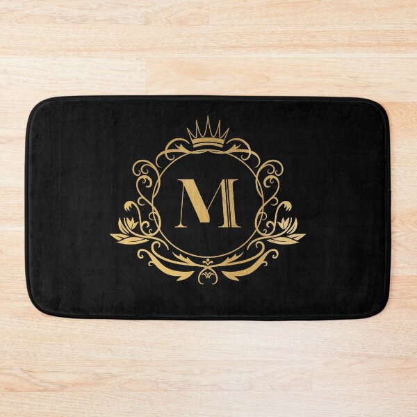 Item preview, Monogram letter M - name, emblem | gold designed and sold by rattob.