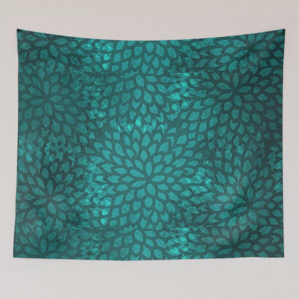 Item preview, Turquoise Bloom designed and sold by lescreasdegaia.