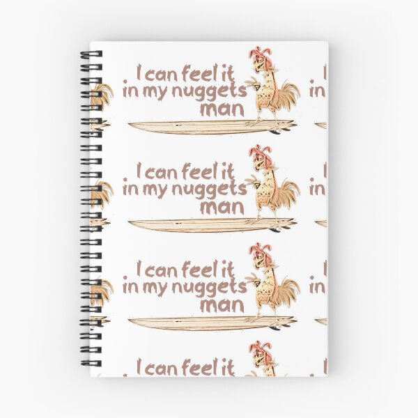 Item preview, "I can feel it in my nuggets man" Surfing Chicken Design designed and sold by Starback33.