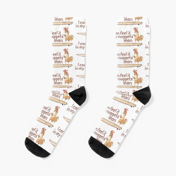 Item preview, "I can feel it in my nuggets man" Surfing Chicken Design designed and sold by Starback33.