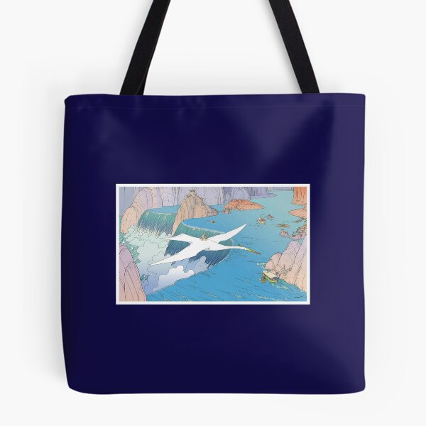 Item preview, 28. Mushroom Kingdom Waterfall Stork illustration designed and sold by BonBoMochiBall.