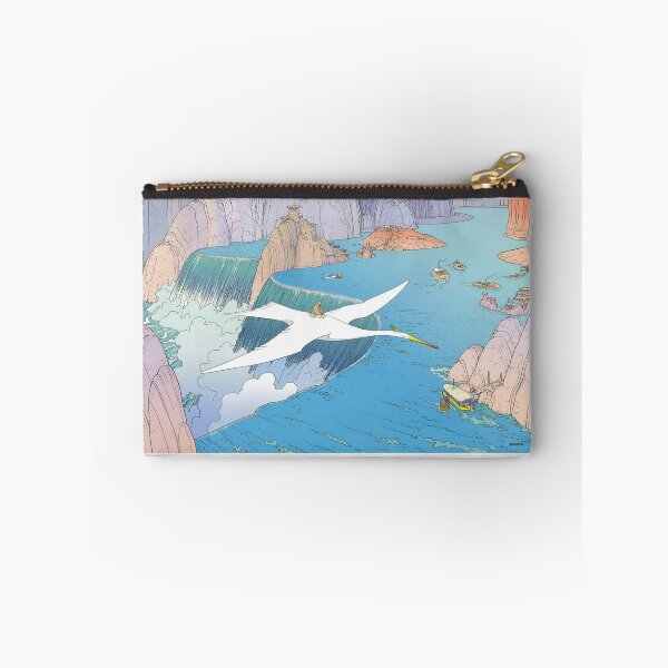 Item preview, 28. Mushroom Kingdom Waterfall Stork illustration designed and sold by BonBoMochiBall.