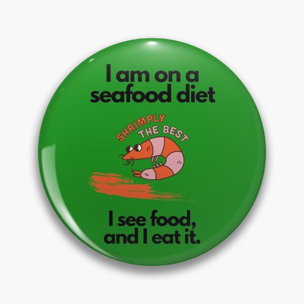 Item preview, Funny shrimp food diet design designed and sold by Zefix.
