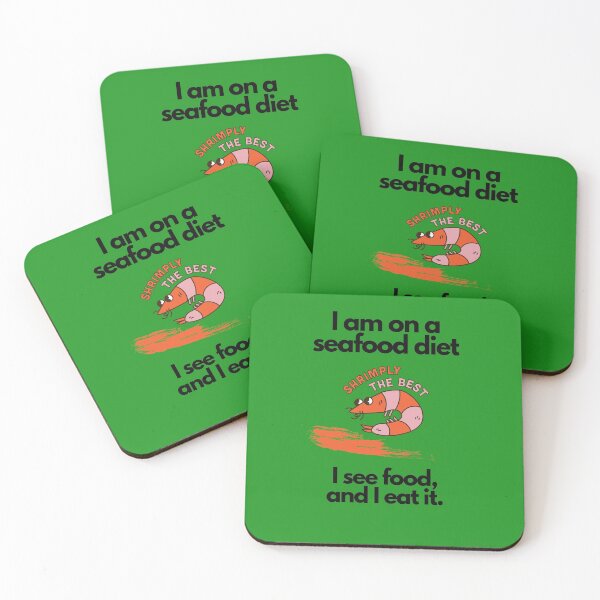Item preview, Funny shrimp food diet design designed and sold by Zefix.